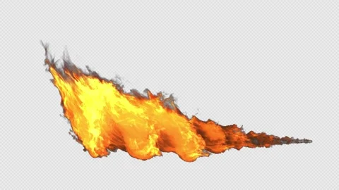 Flame thrower no smoke Stock Footage 338188235