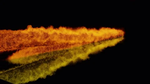 A flame thrower seen from the side Stock-Footage 232150432