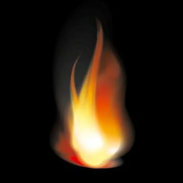 Flame tongues Stock Illustration