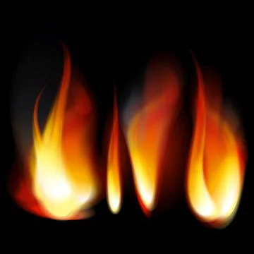 Flame tongues Stock Illustration