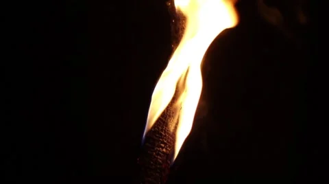 Flame on a Torch 50fps Stock Footage 50244484