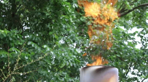 Flame from Torch Video stock 43045078
