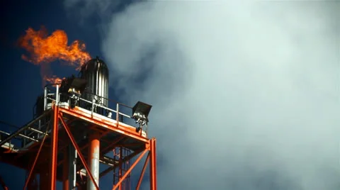 Flame Tower Stock Footage 25599664