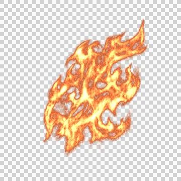 Flame transparent texture, fire isolated. Danger red hell object. Png 스톡 일러스트
