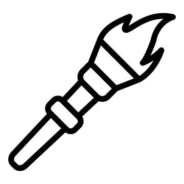 Flame Vector Icon Design Illustration Stock Illustration