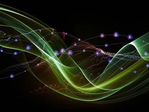 The Flame of Virtual World Stockillustratie