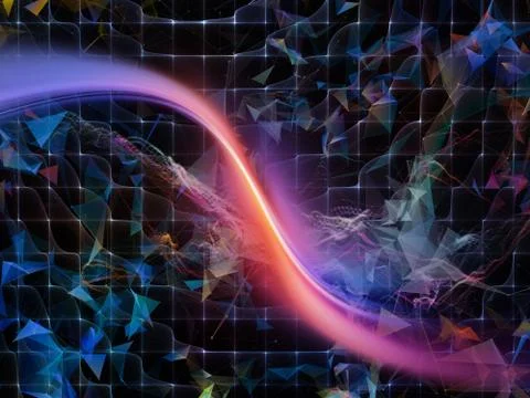 The Flame of Virtual World Stock Illustration