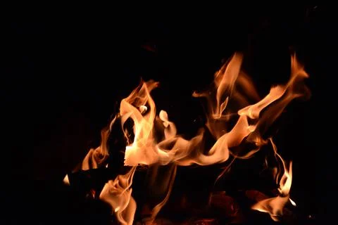 Flame wall Foto stock