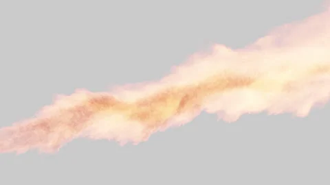 Flame on white background. animation of a fire background Stock Footage 288769850