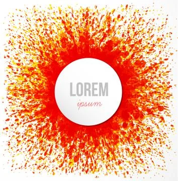 Flame on white background. Place for your text. Vector illustration of fire Stock Illustration