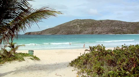 The Flamenco Beach at Culebra Stock Footage 38619112