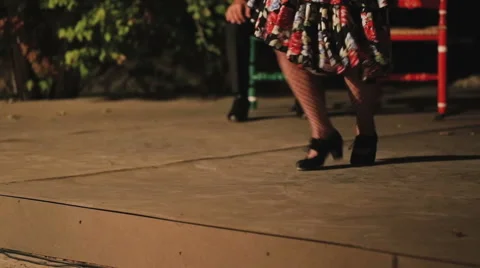 Flamenco close up foot Vidéo 61076108