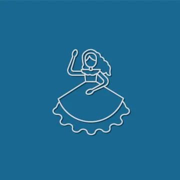 Flamenco Dancer Stock Illustration