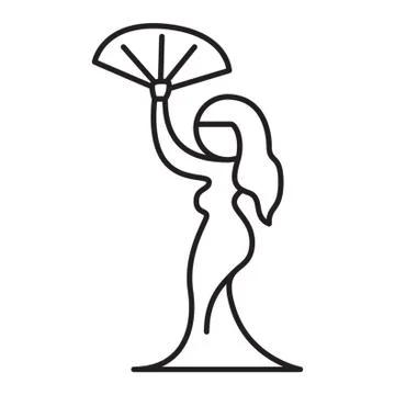 Flamenco Dancer Stock Illustration