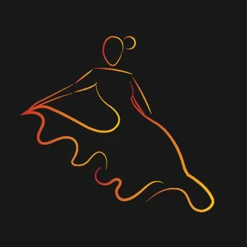 Flamenco Dancer Stock Illustration