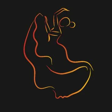 Flamenco Dancer Stock Illustration