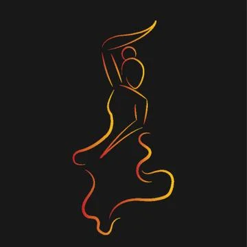 Flamenco Dancer Stock Illustration