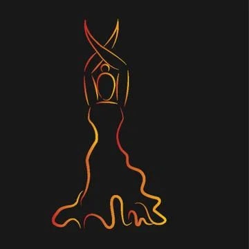 Flamenco Dancer Stock Illustration