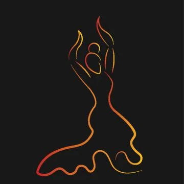 Flamenco Dancer Stock Illustration