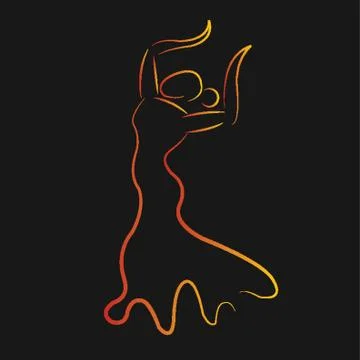 Flamenco Dancer Stock Illustration