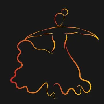 Flamenco Dancer Stock Illustration