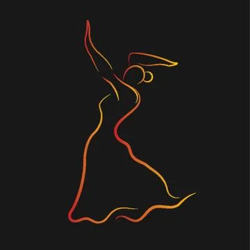 Flamenco Dancer Stock Illustration