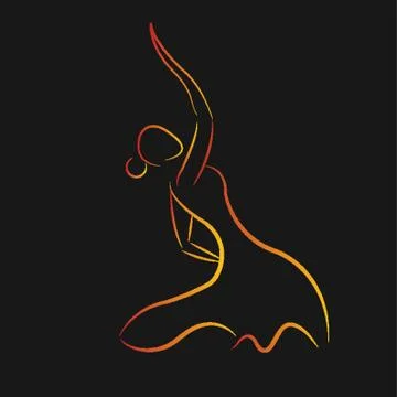 Flamenco Dancer Stock Illustration