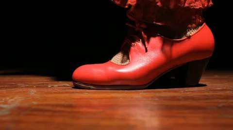  Flamenco dancer shoes Stock Footage 21317058