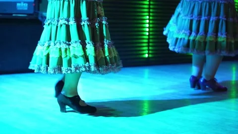 Flamenco dancers in Tablao, Spain Stock Footage 295904232