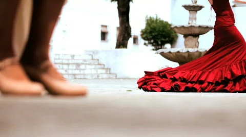 Flamenco Dancing with Audio Stock Footage 748140