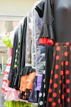 Flamenco dresses Stock Photos