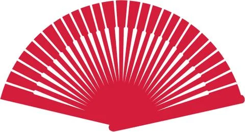 Flamenco fan Illustrazione stock