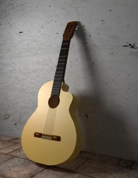 Flamenco guitar Stock Illustration