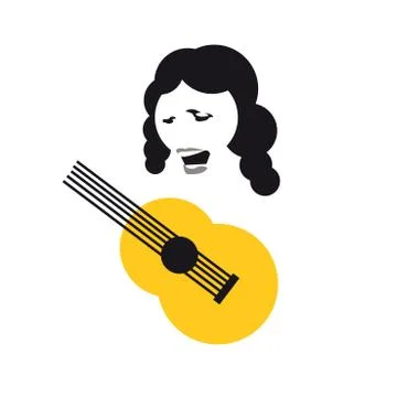Flamenco Icon 库存插图
