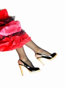 Flamenco legs Stock Photos