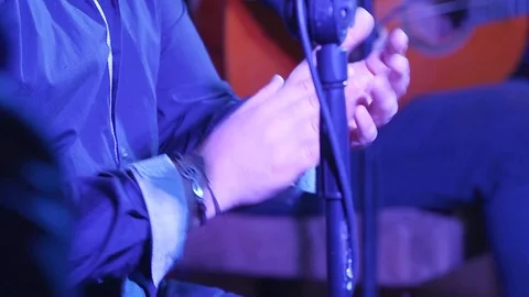 Flamenco Musician Clapping Hands Stock Footage 110773616