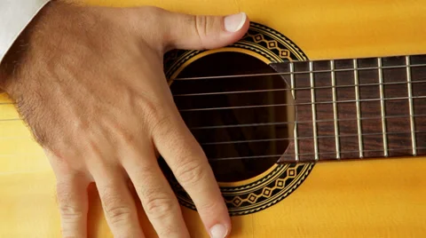 Flamenco strings muted Stock Footage 29455659