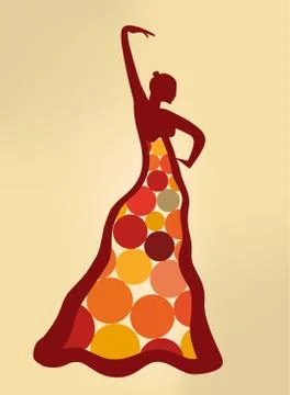 Flamenco_dancer Stock Illustration