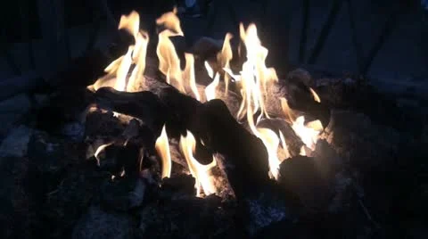 Flames 01 Stock Footage 12524080