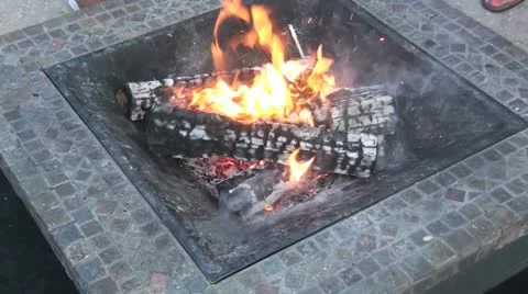 Flames 02 Zoom In Stock Footage 12528510