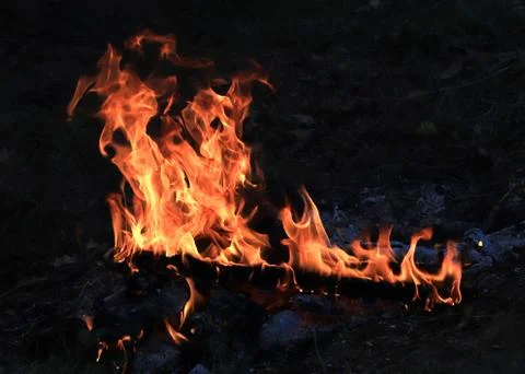 Flames and coal Stock Photos
