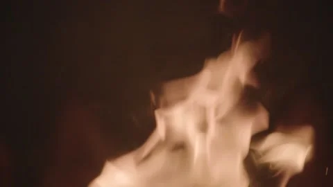 Flames and Smoke in Beijing Restaurant Kitchen During Food Preparation Process Stock Footage 345767251