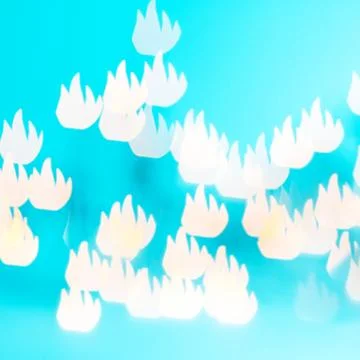 Flames are everywhere Foto stock