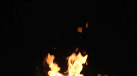 Flames in the background Stock Footage 35114039