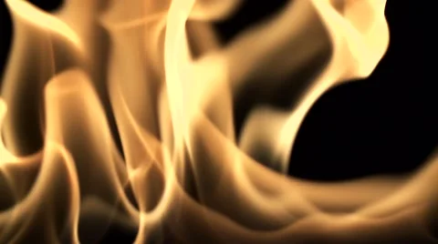 Flames - Black Background Stock Footage 46664440