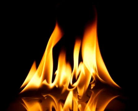 Flames blaze Stock Photos