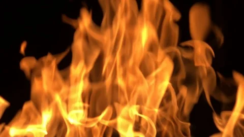 Flames Burning - Slow Motion - Close Up Stock Footage 101612750