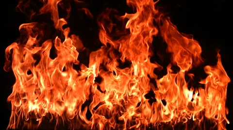 Flames burning, slow  motion Видео 62279770
