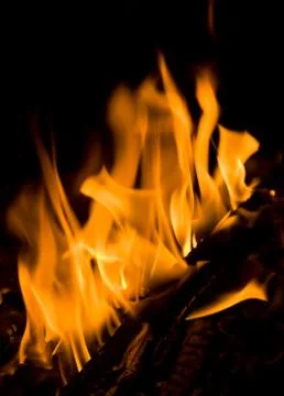 Flames. Can be used as a background Stock Photos