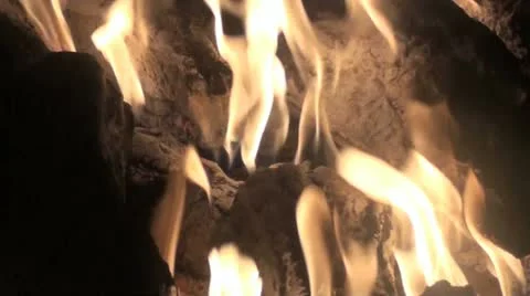 Flames Close Up Video stock 12525417